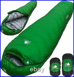 0 Degree Backpacking Sleeping Bag Zero F Ultralight Mummy Bag for Cold Weat