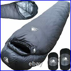 0 Degree Backpacking Sleeping Bag Zero F Ultralight Mummy Bag for Cold Weat