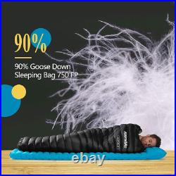 0 Degree Mummy Goose down Sleeping Bag, Compact Ultralight Sleeping Bag for Adul