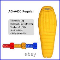 10D/7D800FP Lightweight Down Sleeping Bag Ultralight Winter Camping Sleeping Bag