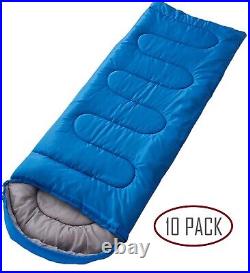 10 Pack Mummy Sleeping Bag 7' Comfortable Camping Backpacking Sleep Sack Blue