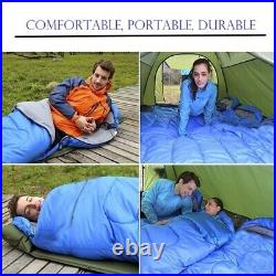 10 Pack Mummy Sleeping Bag 7' Comfortable Camping Backpacking Sleep Sack Blue