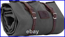 1844 Helko Werk Handmade Camping Bed Roll with Leather Straps and Zipper