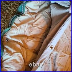 1940's 50's Vintage Eddie Bauer Blizzard Proof Green Pure Down Sleeping Robe Bag