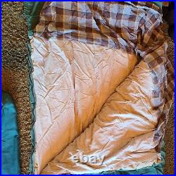 1940's 50's Vintage Eddie Bauer Blizzard Proof Green Pure Down Sleeping Robe Bag