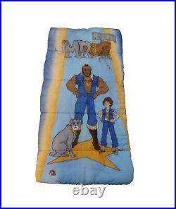1983 Mr. T Cartoon Child's Sleeping Bag Vintage Rare ERO Leisure Working Zipper