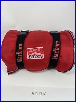 1996 Marlboro Unlimited BIG RED BEDROLL flannel sleeping bag vintage