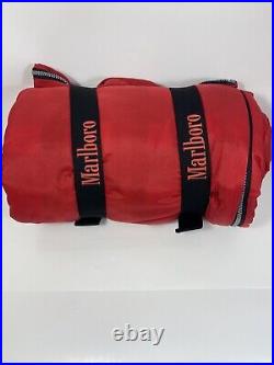 1996 Marlboro Unlimited BIG RED BEDROLL flannel sleeping bag vintage