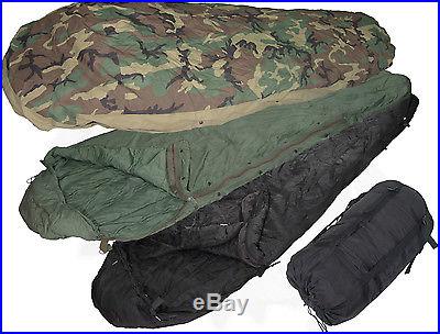 1(One) MSS Modular Sleeping Bag System, 4 Piece All Weather Mummy Grade 3 Fair