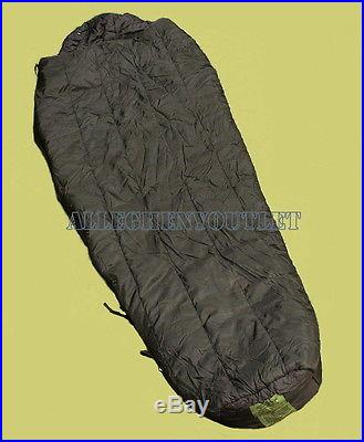 1(One) Military Intermediate Cold Weather Sleeping Bag Black Army Issue EXC
