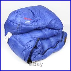 2006 Marmot Helium 800 Goose Down Sleeping Bag 15º Blue A+ Condition withBag