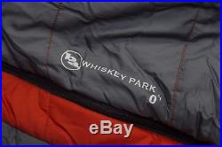 $200 Men's Big Agnes Whiskey Park 0 Degree 0F Sleeping Bag LONG Left Zipper LZ