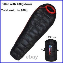 2022 White duck down filling adult camping sleeping bag winter warm and thick