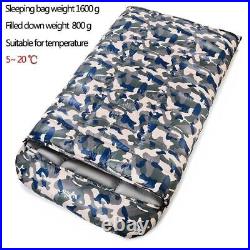 2023 NEW 2 people white goose down camping sleeping bag 220X130cm HOT