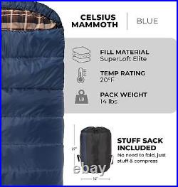20 Degree and 0 Degree Sleeping Bags Double Sleeping Bag A. TETON Mammoth