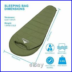 220x80cm Winter Sleeping Bag Electric Heating Camping Outdoor Travel Waterproof