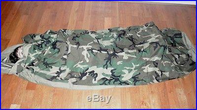 2 Each Genuine 4pc Military Sleeping Bag System 4 SEASON SLEEPING BAG