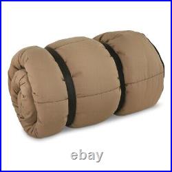 2-Person Sleeping Bag Red Plaid Brown 0°F Hunter Camp Portable with Strap Hike