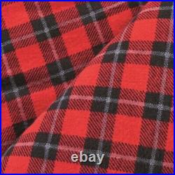2-Person Sleeping Bag Red Plaid Brown 0°F Hunter Camp Portable with Strap Hike