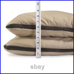 2-Person Sleeping Bag Red Plaid Brown 0°F Hunter Camp Portable with Strap Hike