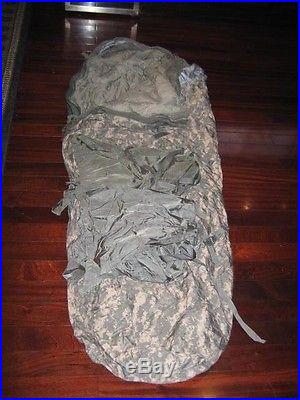 (2) US Military 4/5 Piece Modular Sleeping Bag Sleeping System W/Gortex Bivy ACU