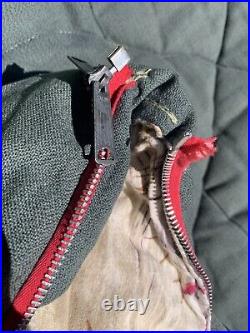 2 Vintage Coleman Green Flannel Ducks Hunting Lined Sleeping Bag 68x30