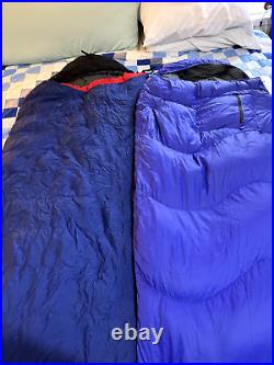 -30 Double Bag Sleeping System Regular Sleeping Bag READ 40 Ozs of Down! SOFT
