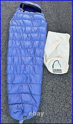 30° Sierra Designs Dream Catcher Down Mummy Down Sleeping Bag Lavender Large EXC
