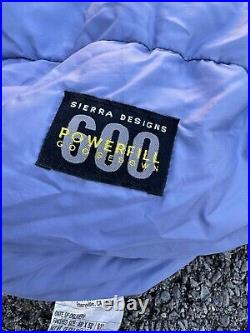 30° Sierra Designs Dream Catcher Down Mummy Down Sleeping Bag Lavender Large EXC
