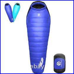 32 Degree F Down Sleeping Bag, 550 Down Fill Power Cold-Weather Mummy Sleepin