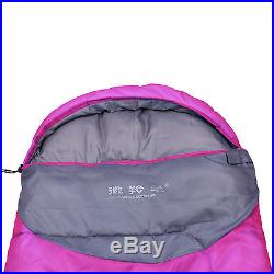 3 Season Outdoor Camping Hiking Travel Sleeping Bag with Carry Bag Purple