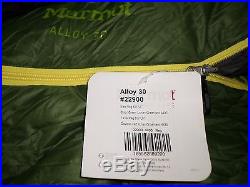 40% Off! New Marmot Alloy 700 Fill Goose Down Sleeping Bag, Reg, 6'