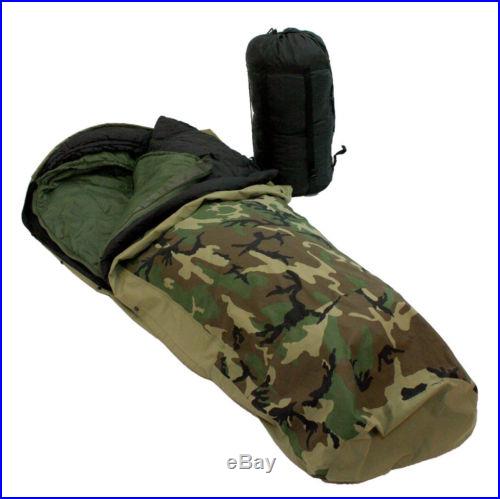 4 PC Weather Resistant Military Modular Sleeping System 50° to -40°+ NEW