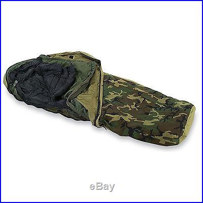 4-Piece Modular Sleep System MSS Military Sleeping Bag ECWS -30 USGI - VGC