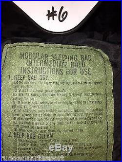 4-Piece Modular Sleep System MSS USGI Military Sleeping Bag VERY GOOD Rated -40F
