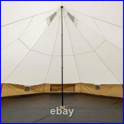 5' x 15' 8-Person Glamping Bell Tent with String Lights, 22.57 lbs