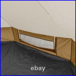 5' x 15' 8-Person Glamping Bell Tent with String Lights, 22.57 lbs