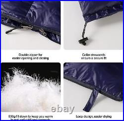 600 Fill Down Backpacking Sleeping Bag for Camping. Ultralight Sleeping Bag