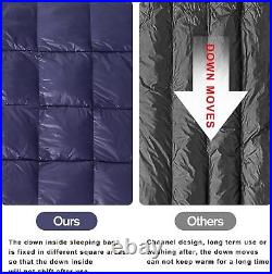 600 Fill Down Backpacking Sleeping Bag for Camping. Ultralight Sleeping Bag