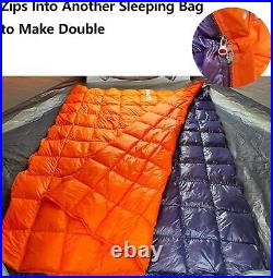600 Fill Down Backpacking Sleeping Bag for Camping. Ultralight Sleeping Bag
