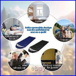 6 Pack Sleeping Bags for Adults Sleeping Bags 4 Season Warm Classic Colors