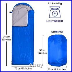 6 Pack Sleeping Bags for Adults Sleeping Bags 4 Season Warm Classic Colors