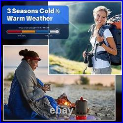 6 Pack Sleeping Bags for Adults Sleeping Bags 4 Season Warm Classic Colors