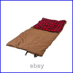6 lbs. Grizzly Rectangular Brown Canvas Sleeping Bag -10°F