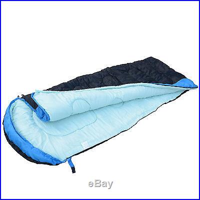 87x 29 Heavy Duty Sleeping Bag Camping Hiking Waterproof Outdoor -10? -5? Blue