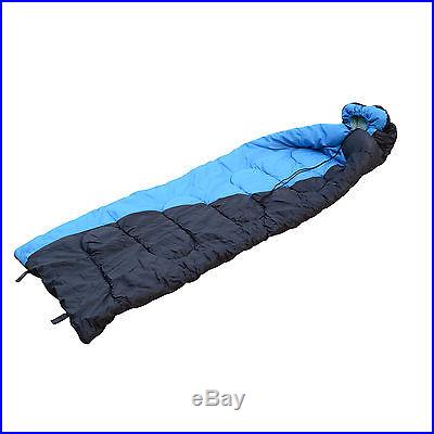 87x 29 Heavy Duty Sleeping Bag Camping Hiking Waterproof Outdoor -10? -5? Blue