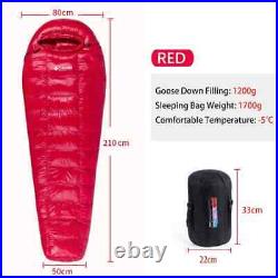 95% White Goose Down Sleeping Bag Camping Sleeping Bag Goose Down Filled Mummy