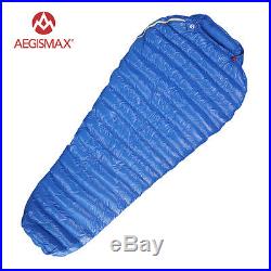 AEGISMAX Goose Down Sleeping Bag Backpack Mummy Bags Winter With Compression bag