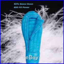 AEGISMAX ULTRA 95% Goose Down Mummy Sleeping Bag Winter Extreme Cold Weather