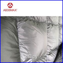 AEGISMAX Ultralight 90% White Duck Down Envelope Sleeping Bag Camping Hiking